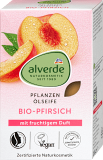 Növényi olajos szappan bio őszibarackkal alverde NATURKOSMETIK