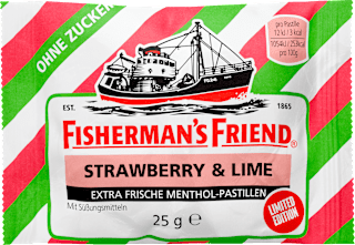 Pastillen Erdbeere & Zitrone zuckerfrei Fisherman's Friend