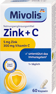 Cink + Vitamin C kapsule Mivolis