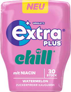 Kaugummi, PLUS Chill, Watermelon, zuckerfrei EXTRA