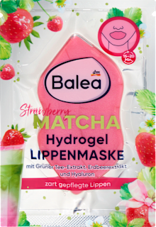 Hydrogel maska za usne s hijaluronom - matcha i jagoda Balea