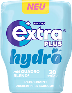 Kaugummi, PLUS Hydro, Pfefferminz, zuckerfrei EXTRA