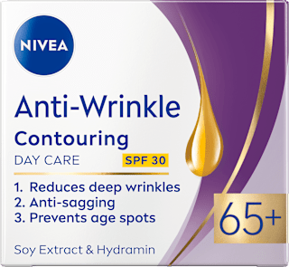 Dnevna krema protiv bora Anti-Wrinkle, 65+ NIVEA
