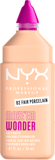Tekući puder Make 'Em Wonder – 02 Fair Porcelain NYX PROFESSIONAL MAKEUP