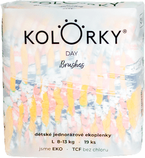 pleny DAY velikost L, motiv Štětce KOLORKY