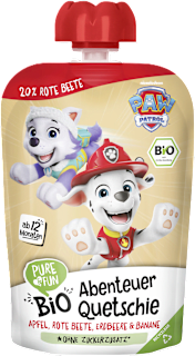 EKO pire Paw Patrol – jabuka, cikla, jagoda i banana, 12+ mj. PURE & FUN