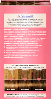 Haarfarbe Intensiv Color Creme 7.04 Karamellbraun réell‘e