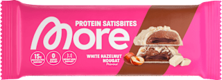 Proteinriegel Satisbites White Hazelnut Nougat More Nutrition