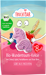 Babykekse Wundertraum mit Dinkel, Apfel und Heidelbeere ab dem 8. Monat FruchtBar