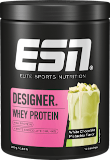 Whey Proteinpulver Designer White Choco Pistaccio Geschmack ESN