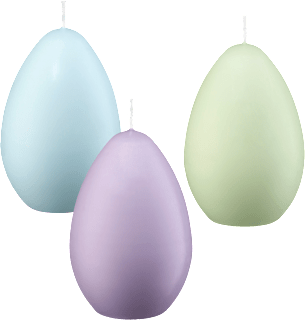 Svijeća u obliku jaja 80/120 – plava, zelena, ljubičasta, više vrsta Profissimo