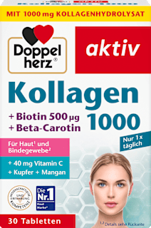 Kollagen 1000 + Biotin + Beta-Carotin Doppelherz