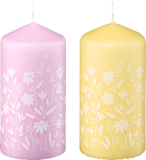 Svijeća s cvjetnim uzorkom 120/58, više vrsta  Profissimo