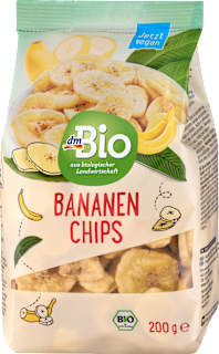 Trockenfrüchte, Bananenchips dmBio
