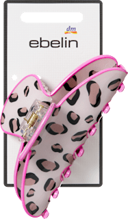 Haarklammer Leo-Optik, pink ebelin