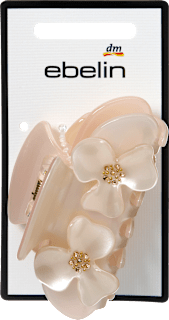Haarklammer mit Blumen-Applikation, creme, 1 St