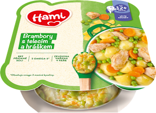 příkrm Brambory s telecím a hráškem Hami
