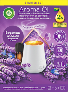 Lufterfrischer Aroma-Öl Diffuser Starter-Set Bergamotte & Lavendel AIR WICK