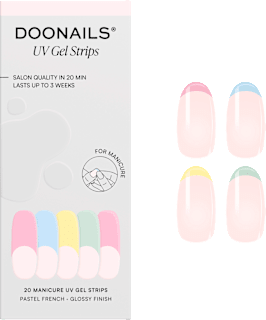 UV Nagelfolien Pastel French Doonails