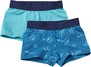 Boxershorts mit Game-Muster, blau, Gr. 110/116 ALANA