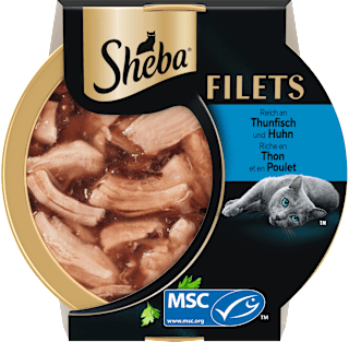 Nassfutter Katze Huhn Filets mit Thunfisch Sheba