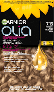 barva na vlasy 7.13 přirozená blond GARNIER olia