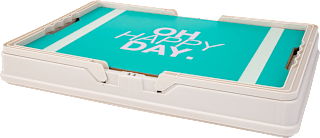 Picknickkorb mit Ablagetablett, mehrfarbig (37,5x25x20 cm) Dekorieren & Einrichten