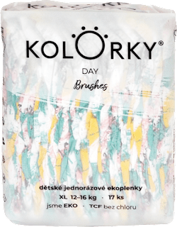 pleny DAY velikost XL, motiv Štětce KOLORKY