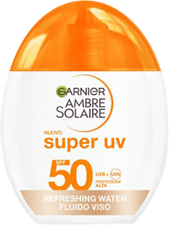 Super UV fluido viso con tinta SPF50  GARNIER AMBRE SOLAIRE