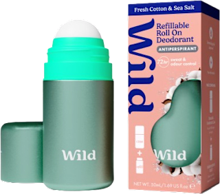 Deodorante roll-on starter pack Fresh cotton & Sea salt Wild