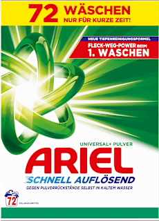 Universalwaschmittel Pulver schnell auflösend ARIEL