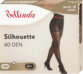punčochové kalhoty Silhouette 40 DEN, S velikost 38/40 amber Bellinda