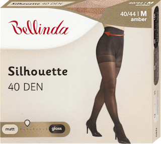 punčochové kalhoty Silhouette 40 DEN, M velikost 40/44 amber Bellinda