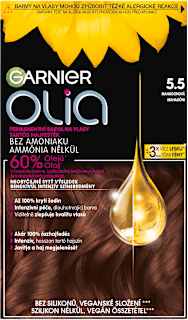 barva na vlasy 5.55 mahagonová GARNIER olia