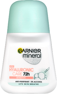 mineral antiperspirant roll-on Hyaluronic Care GARNIER mineral