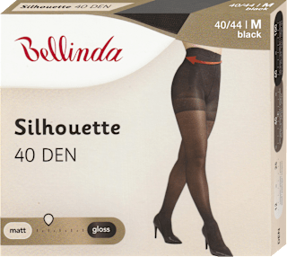punčochové kalhoty Silhouette 40 DEN, velikost M 40/44, černé Bellinda