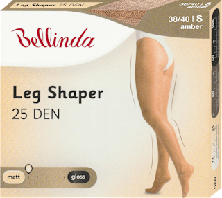 punčochové kalhoty Leg Shaper 25 DEN, velikost S 38/40, amber Bellinda