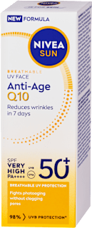 Pleťový opaľovací krém UV Face Anti Age Q10 SPF 50+  NIVEA SUN