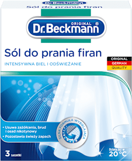 Sól do prania firan w saszetkach 3 x40g Dr. Beckmann