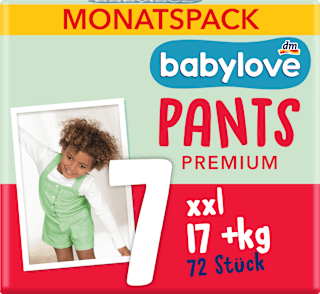 Premium hlačne plenice 7 xxl (17+ kg) - mesečno pakiranje babylove