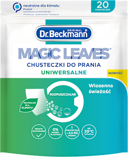 Listki piorące Magic Leaves, uniwersalne Dr. Beckmann