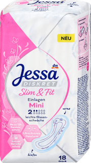 Assorbenti Mini Slim & Fit per incontinenza lieve Jessa DISKRET