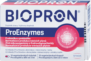 Kapsuly prebiotiká a probiotiká ProEnzymes BIOPRON