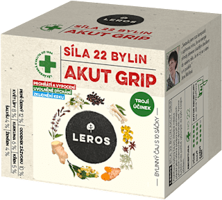 bylinný čaj Akut Grip 10x2,5 g Leros