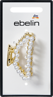 Haarklammer mit Perlen, goldfarben ebelin