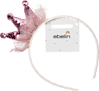 Haarreif mit Pailletten-Krone ebelin