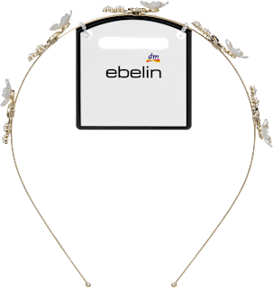Haarreif mit Blumenapplikationen, Gold-Optik ebelin
