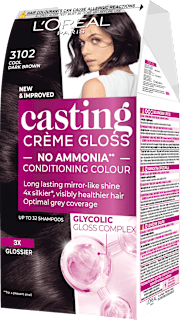 Боя за коса без амоняк, Nr.3102 Cool Dark Brown L'ORÉAL PARiS CASTING Crème Gloss