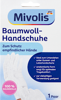Baumwoll-Handschuhe (1 Paar) Mivolis