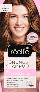 Tönungsshampoo  7.4 Kupfergold réell‘e